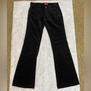 Dickies Black Velvet Courdory Like Flare Jeans Size 3